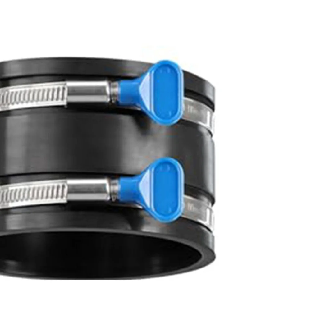 4 Pack Quick Release Hose Clamps for Dust Collection Systems with Stainless Steel Strip and Double Ring Sealing Design