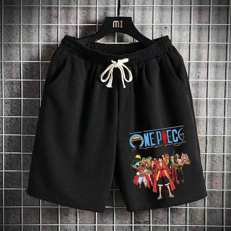 

Цельные шорты, товары в стиле аниме «Луффи и Эдолон», свободные и универсальные капри, модное лето для подростков