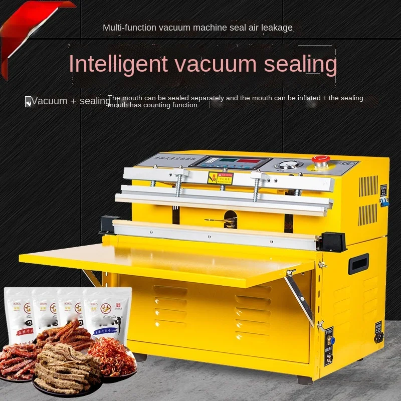 DZQ-500TE External Sealing Commercial Full-automatic Food Vacuum Packaging Machine for Meat Vegetable Tools