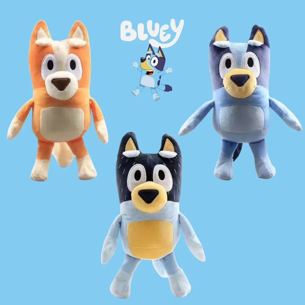 

hot sell Blueyed Dog Bingo Family 25cm Plush Toy Cartoon Dog Soft Stuffed Animals Dolls Birthday Christmas Gifts Family Blue-y B