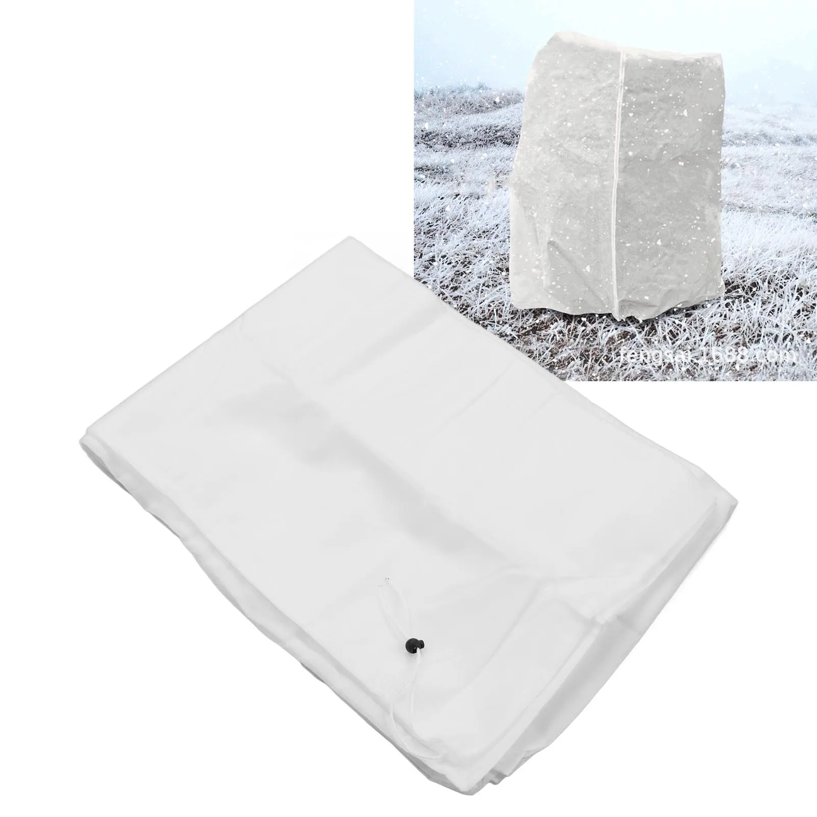 White Plant Cover Non Woven Fabric Breathable Outdoor Freeze Frost Protection Plants Jacket For Cold Winter