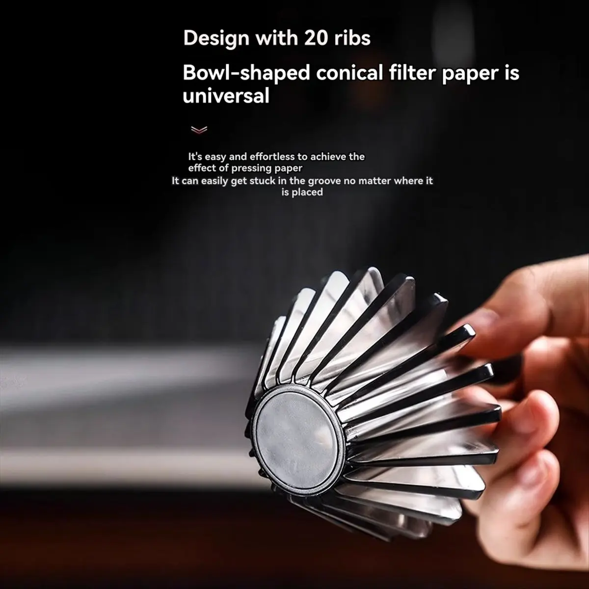 A60P Coffee Filter Paper Assistant Cake Coffee Filter Cup FilterPaper Pres Cone HotWater Household Coffee Accessorie B