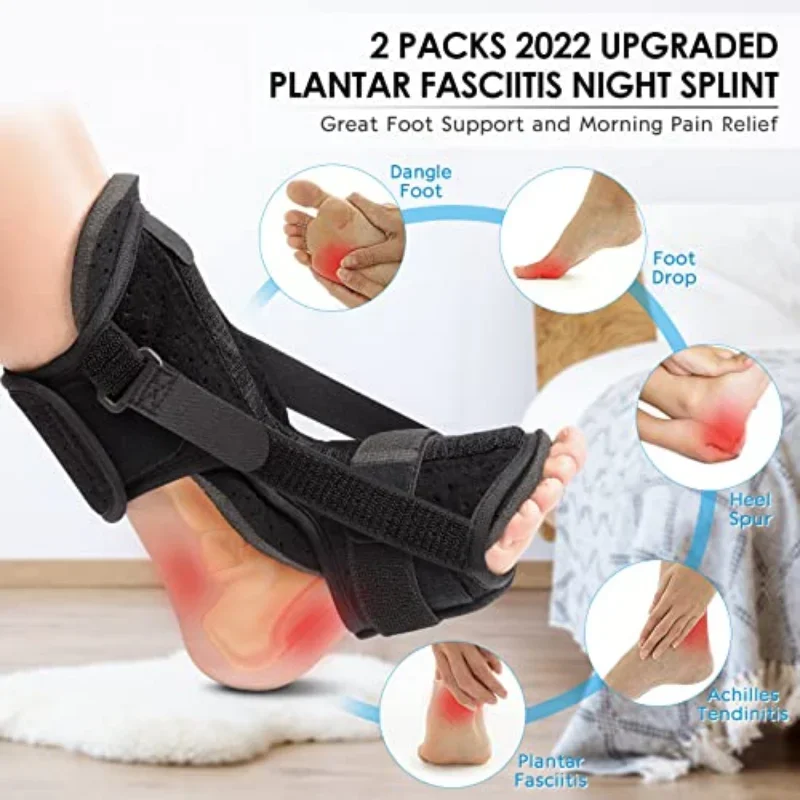 

Plantar Fasciitis Night Splint Plantar Fasciitis Brace with Soft Memory Foam Pad | Ankle Brace for Plantar Fasciitis Relief