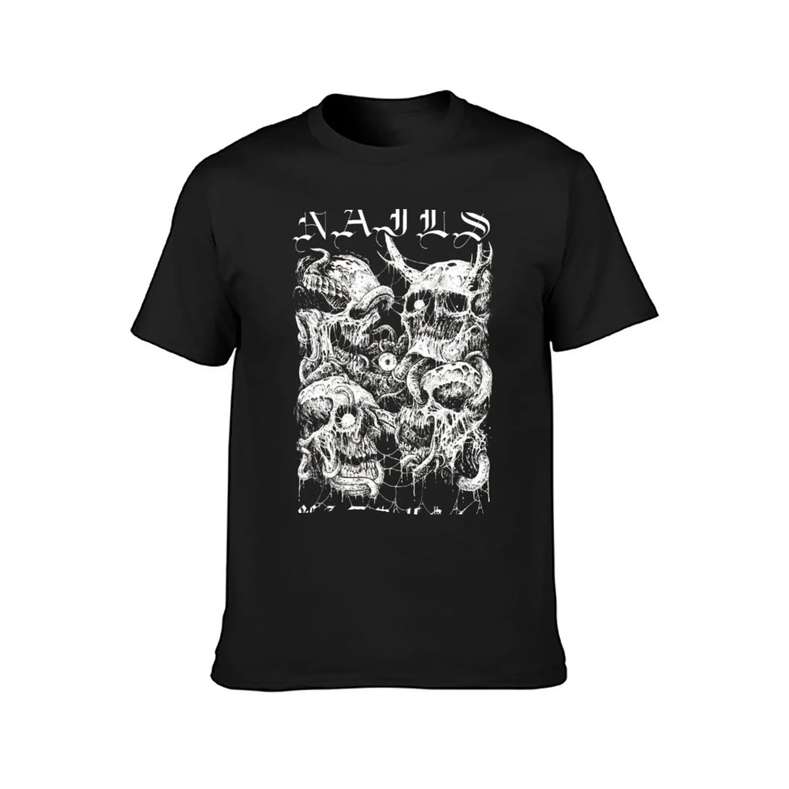 NAILS Life Is A Death Sentence T-Shirt Aesthetic clothing for a boy oversizeds vintage clothes t shirt men