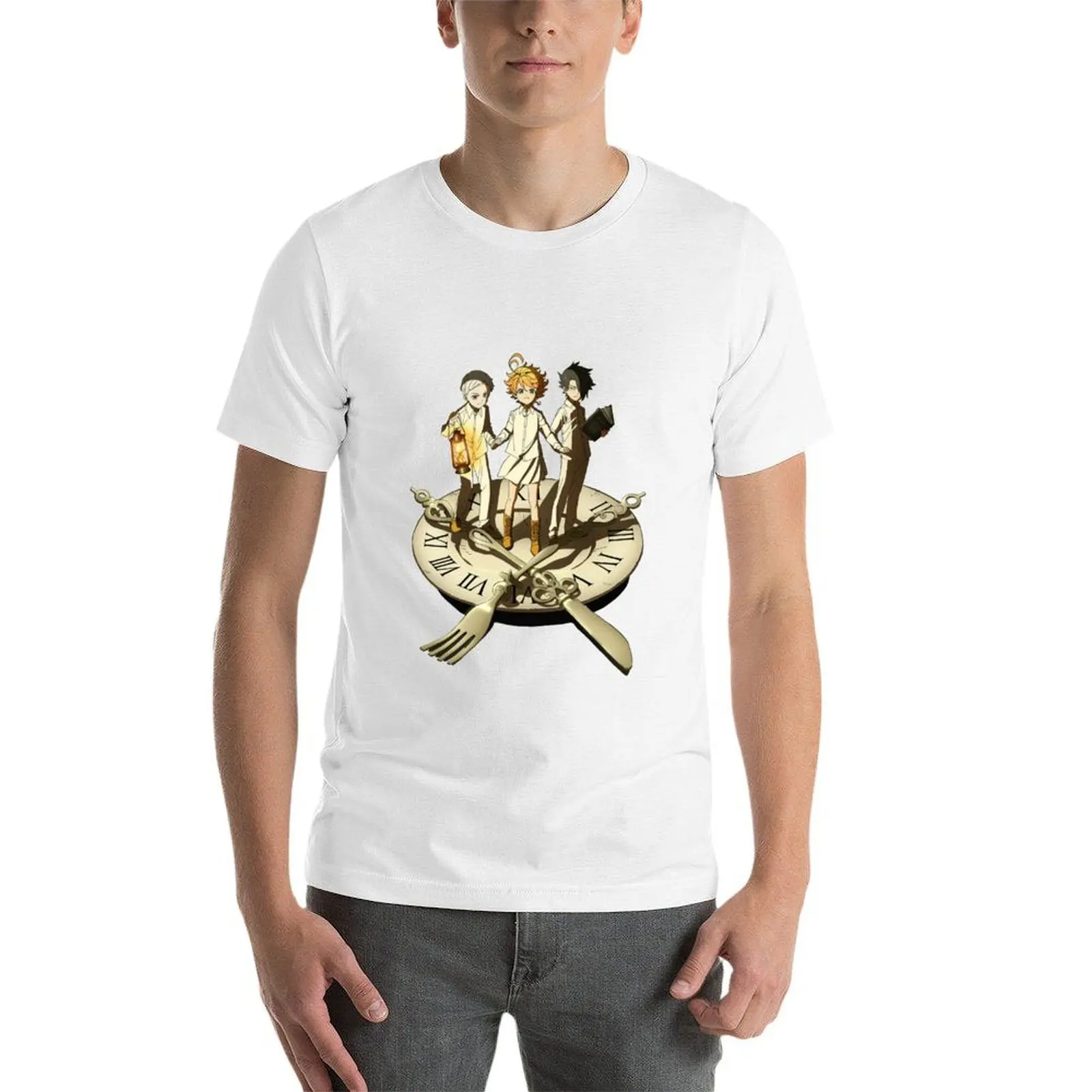 قمصان راي قطن نورمان - وتي شيرت وعد مضحك لـ The Trio Emma، قمصان رجالية غير رسمية للرجال تي نيفرلاند #4