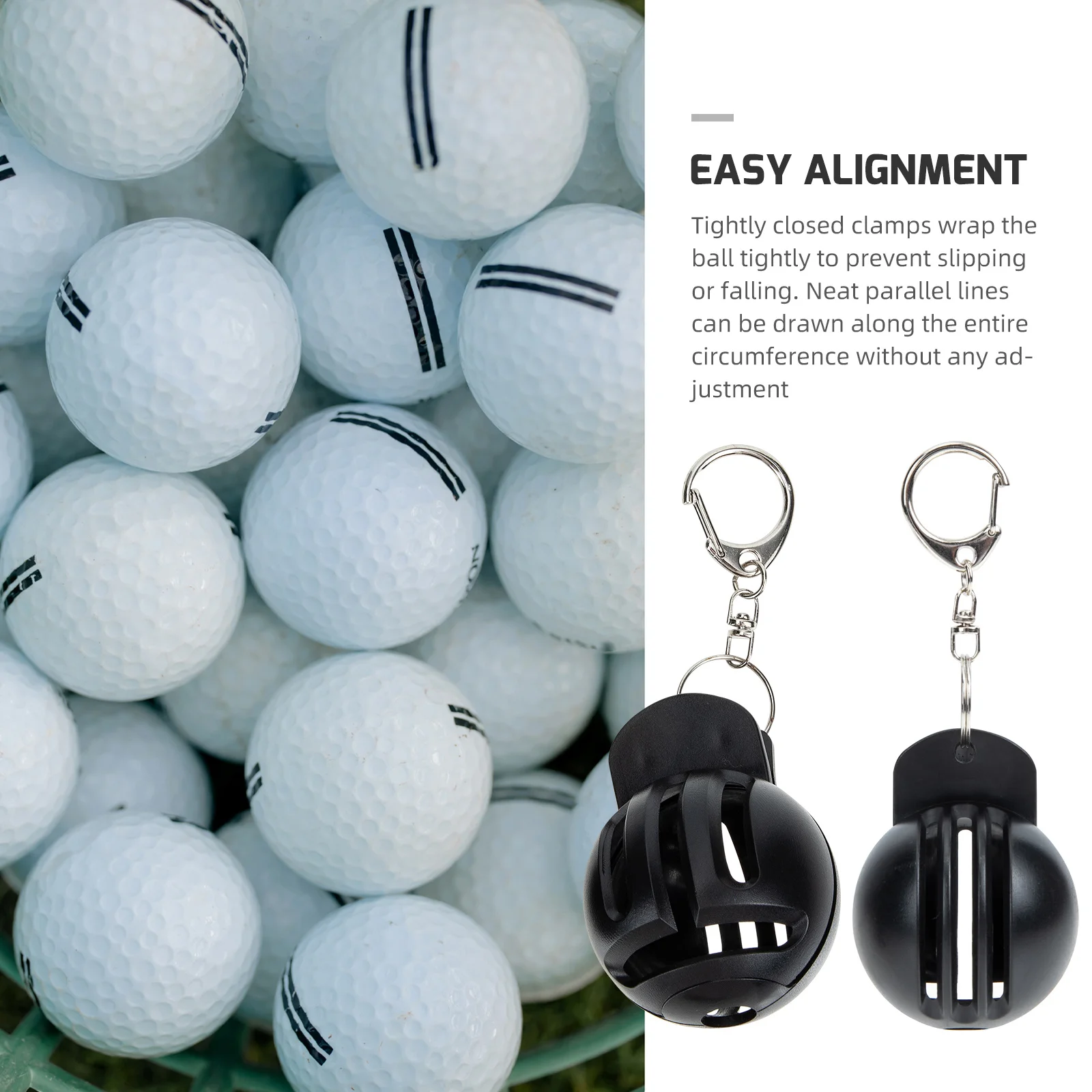 

2Pcs Golf Ball Line Marker Tool Portable Plastic Stencil Golfing Ball Liner Drawing Supplies Portable Golfing Stencil