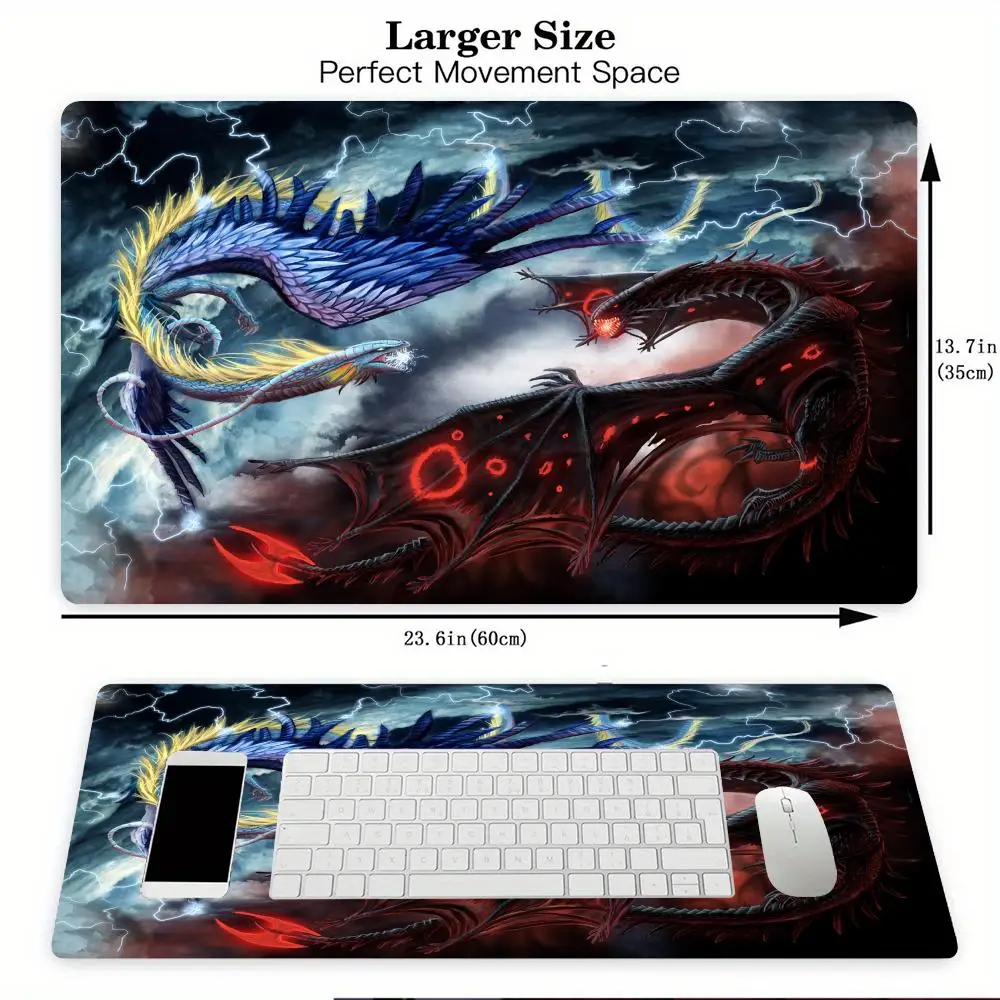 MTG Playmat Fantasy magic dragon theme Magic Card Battle Mat 35X60CM Desk mat tapete magic mtg Non-Slip Durable Stitched Edge