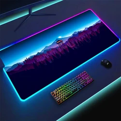 Large Mouse Pad Computer Gaming Led Mousepad Deep Forest Firewatch Gamer Big Anime Backlight Desk Mat Xxl Rgb Keyboard Carpet XL