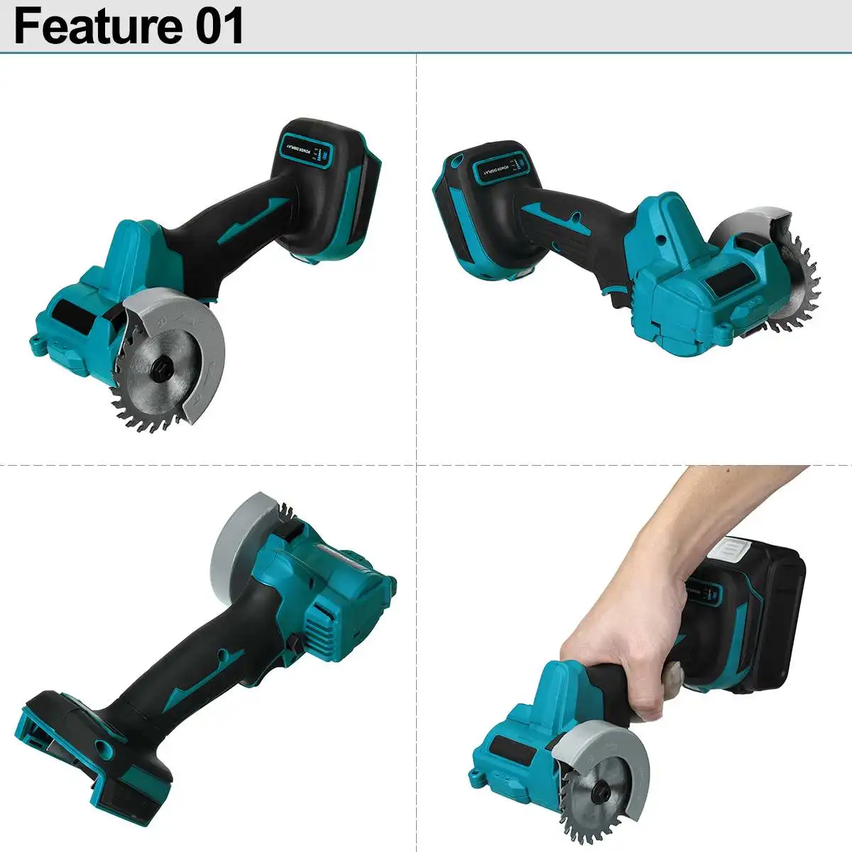 Imagem -02 - Máquina de Corte sem Escova Wood Tile Metal Makita 18v Pcs Saw Blades Bateria 15000mah Recarregável 76 mm