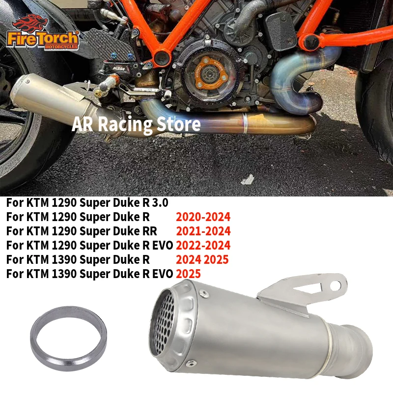 Slip For KTM 1290 1390 Super Duke R RR EVO 3.0 2020 - 2025 Motorcycle Exhaust Espace Moto Exhaust System Titanium alloy Muffler