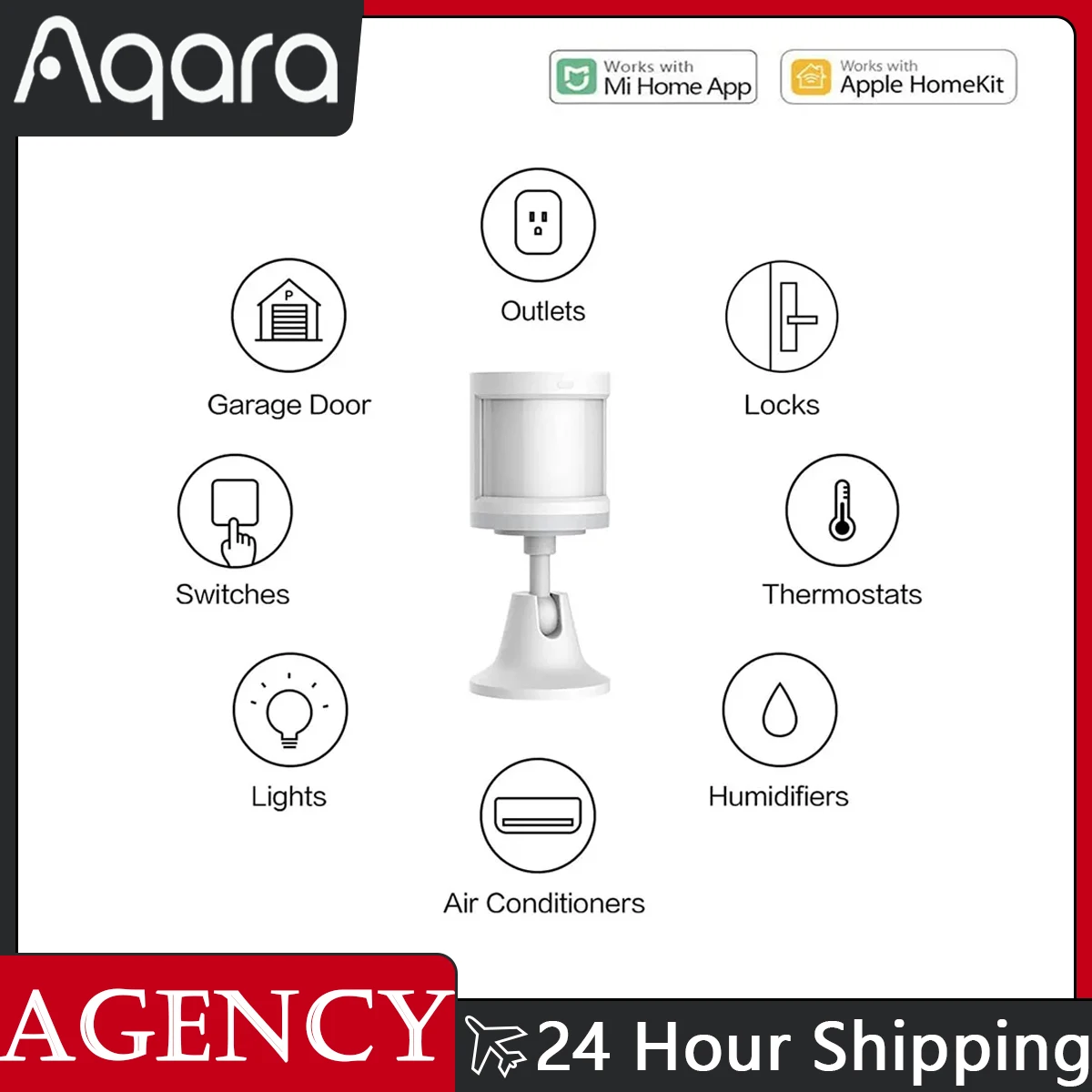 

Aqara zigbee Mini Wireless Human Body Motion Sensor Pir Motion Detector Wireless For Alarm System and Smart Home Work ForHomeKit