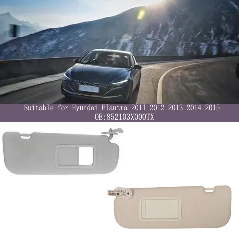 Suitable for Hyundai Elantra 2011 2012 2013 2014 2015 Sun Visor 852103X000TX Vanity Mirror 852203X000 Interior Auto Accessories