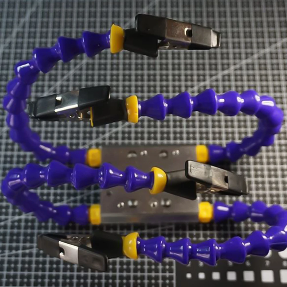 Stazione di saldatura per morsa da banco portatile con 2/4/6 bracci flessibili saldatura supporto in lega di alluminio riparazione saldatura PCB strumenti di terza mano