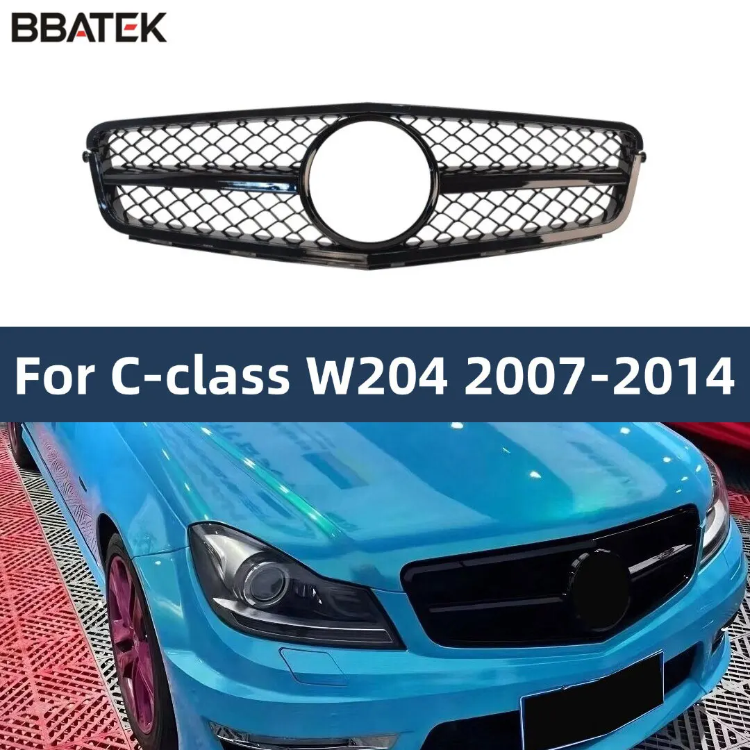 Upgrade Frontstoßstangen-Grill Einlassgitter für Mercedes Benz C-Klasse W204 C204 S204 Coupé C43 2007-14 C180 C200 Tuning Styling