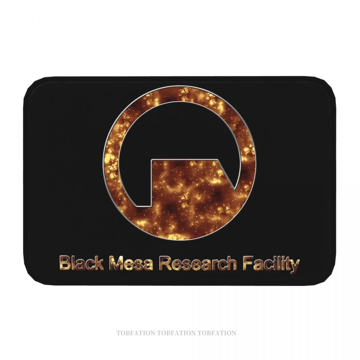 Half Life Bath Non-Slip Carpet Black Mesa Research Facility Flannel Mat Entrance Door Doormat Floor Decor Rug