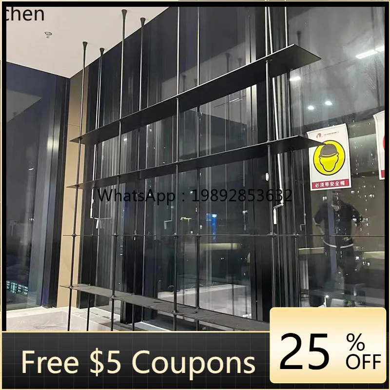 

zz Minimalist Layered Shelf Hanging Storage Rack Floor Display Rack Entryway Shelf