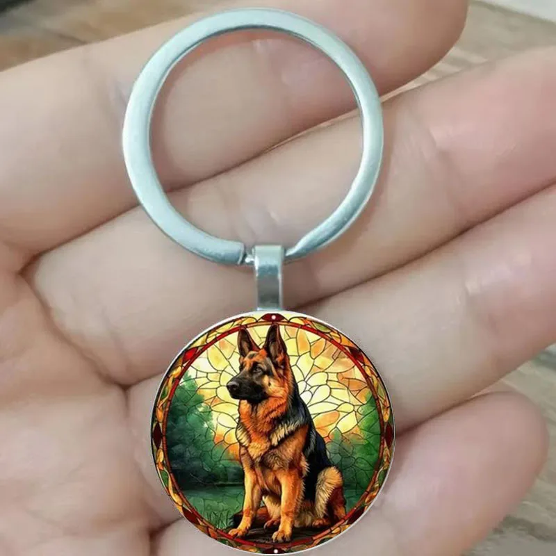 

Stylish German Shepherd Keychain - Zinc Alloy, Perfect for Bags & Car Decor, Ideal Gift for Dog Lovers