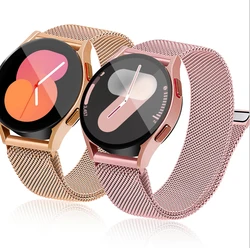 Magnetic band for Samsung Galaxy Watch 7 strap-FE-6-5-4-Classic 20mm 22mm Metal Milanese loop watchband Huawei watch GT 5-4-3-2