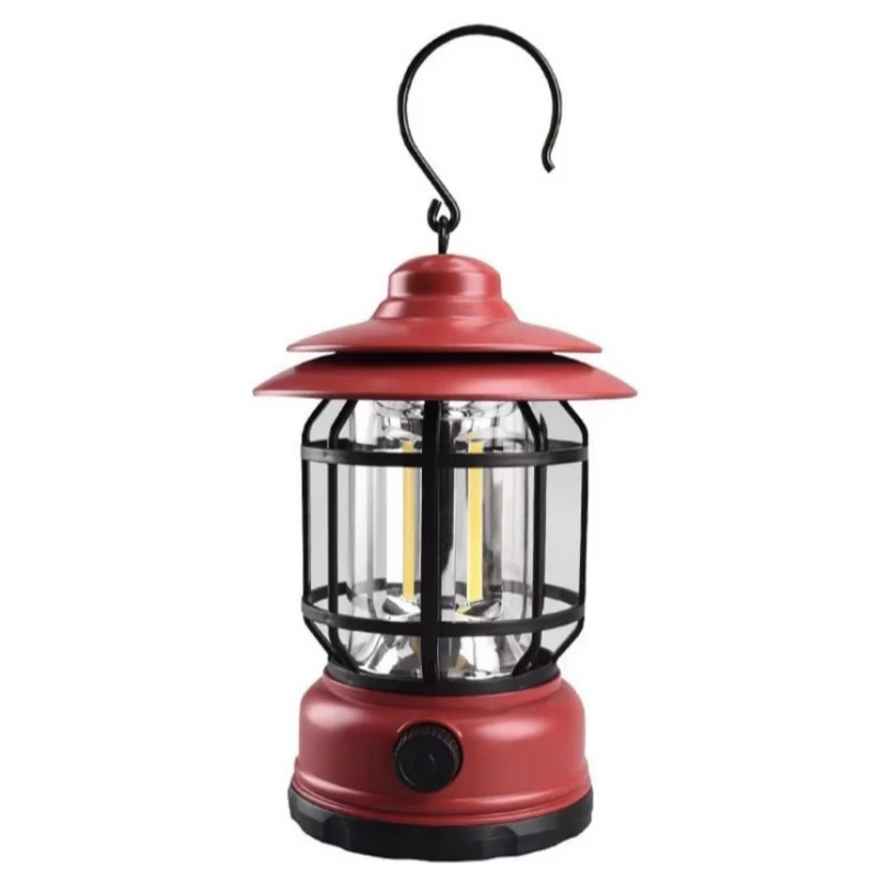 Waterproof Emergency Portable Hangable Retro Hiking Camping Lantern USB Drive Charging Outdoor Hanging Light Fast Delivery