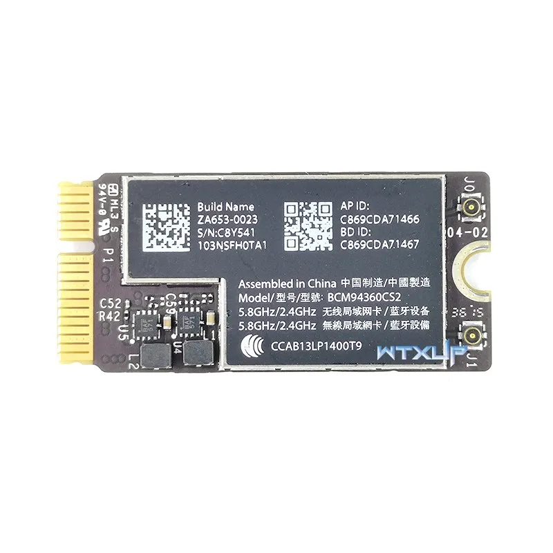 BCM94360CS2 NGFF 5G dual band AC wireless network card MAC driver free Applicable to A1465 and A1466 in 2013