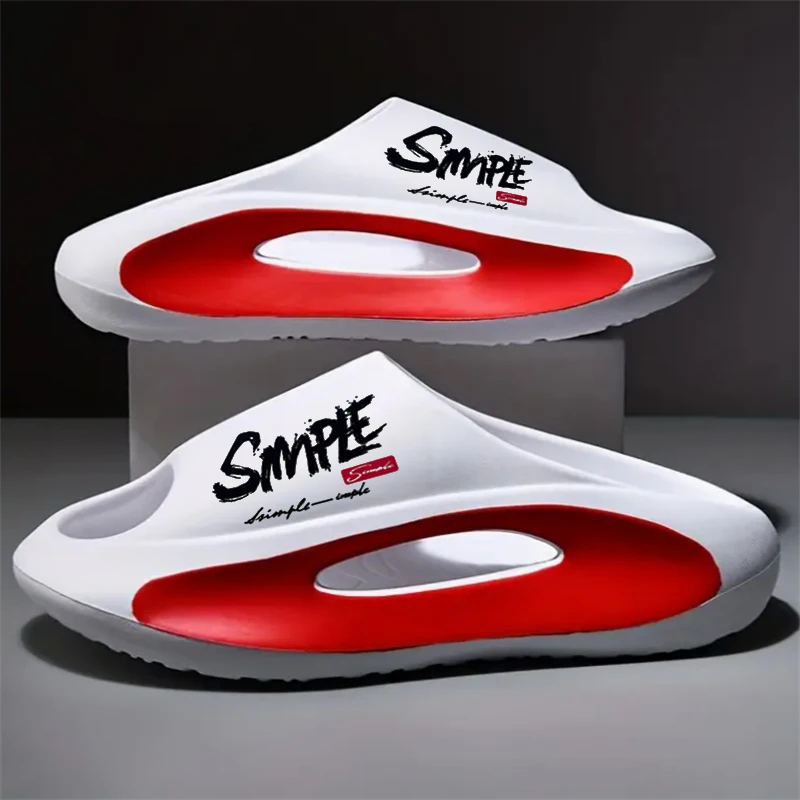 Men's Slippers EVA Non-slip Slides Unisex Fashion Slippers Summer Comfortable Sandals Men's Slides Home Indoor Shoes Big Size
