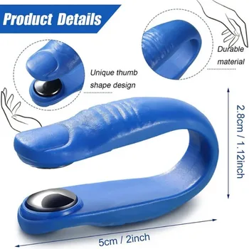 1pc Shiatsu Thumb & Hand Pressure Point Clip, Relax Acupressure Clamp - Thumb Massage…