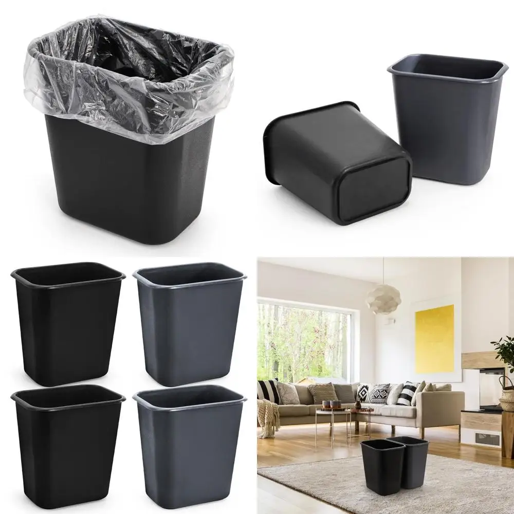 

Compact 8L Plastic Trash Bin, Ideal for Home & Office, 2 Color Options, 10x7x10.5 Inches