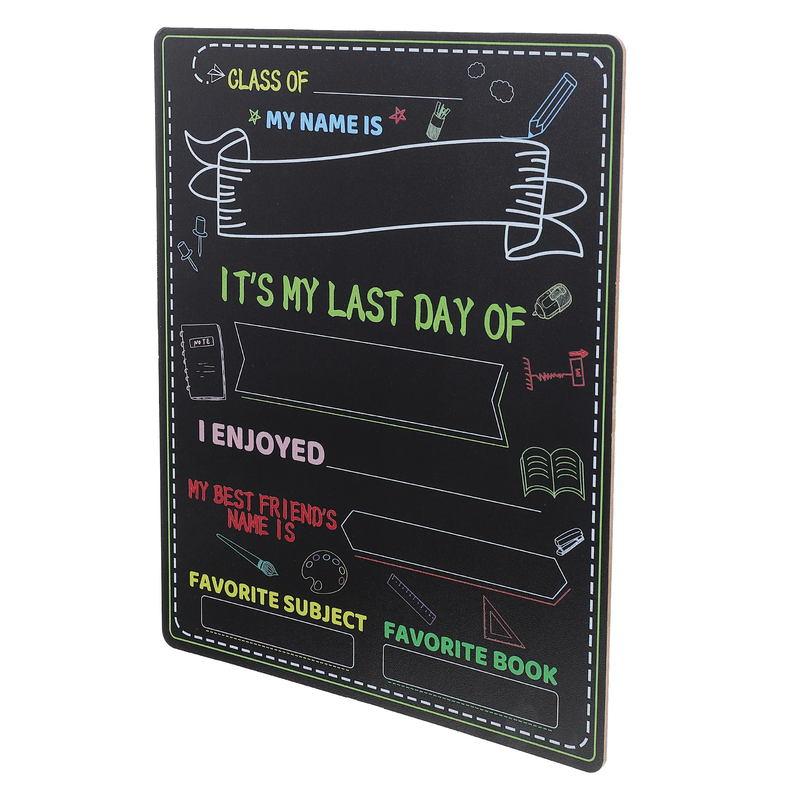 Graduation Photo Props Blackboard Sign Chalkboard School Writing Board Childrens First Day Booth Display Message