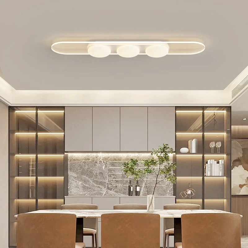 New Cream Iron Acrylic Ceiling Light Living Room Bedroom Balcony Villa Foyer Exhibition Hall Aisle Advanced Decoration Fixtures