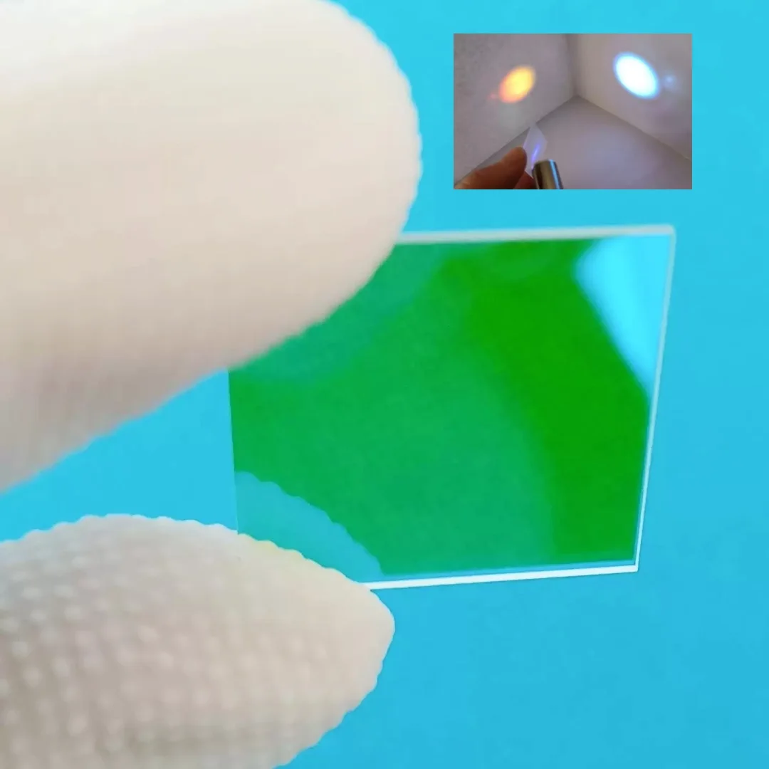 45° Dichroic Beam Splitter Filter Reflect Blue Transmit Green fr Fluorescence Microscope Optical Laser System Spectral Analysis