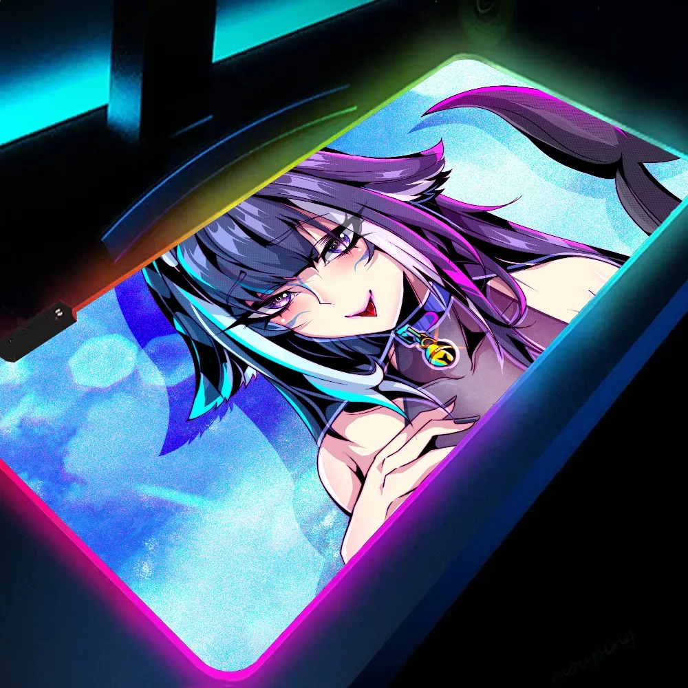 1PC Shylily Mat XXL RGB Gaming Mouse Pads HD Black Gamer Accessories Large LED