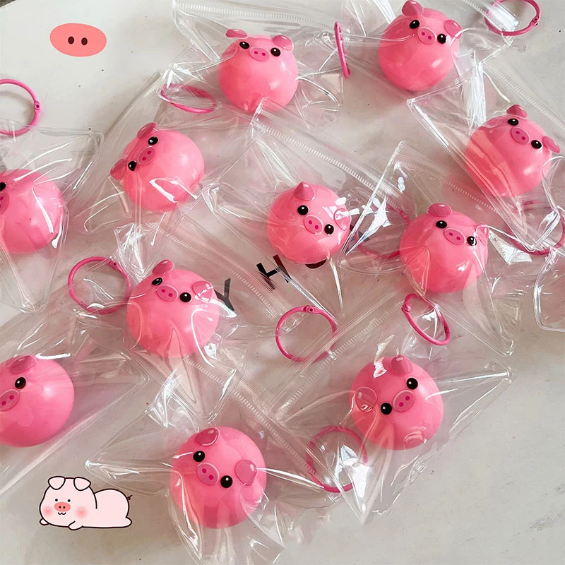 Kawaii Mini Pink Pig Squeeze Ball Toy Antistress Anti Anxiety Stress Relief Squishies Mochi Slow Rebound Cute Pig Toy Kids Gifts