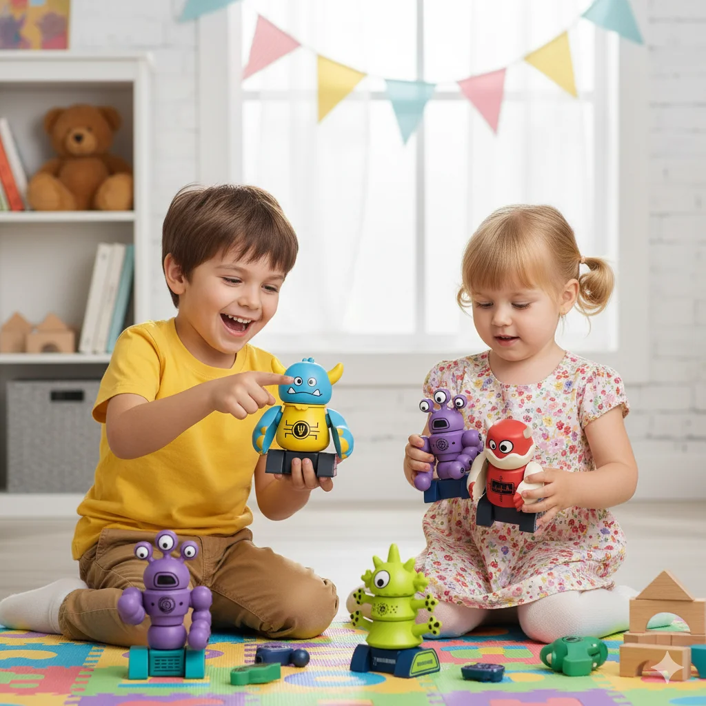 

Children's magnetic robot toy; multi-functional robot monster toy for boys; Christmas and birthday gift