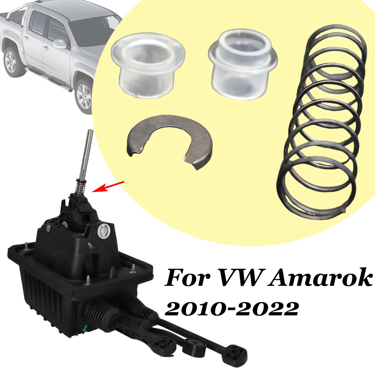 

Rubber Gearstick Lever Shifter Shaft Bushing Kit For VW Amarok 2010-2022 Reverse Gear Shifting Issue Fix MT Gearbox Spare Repair