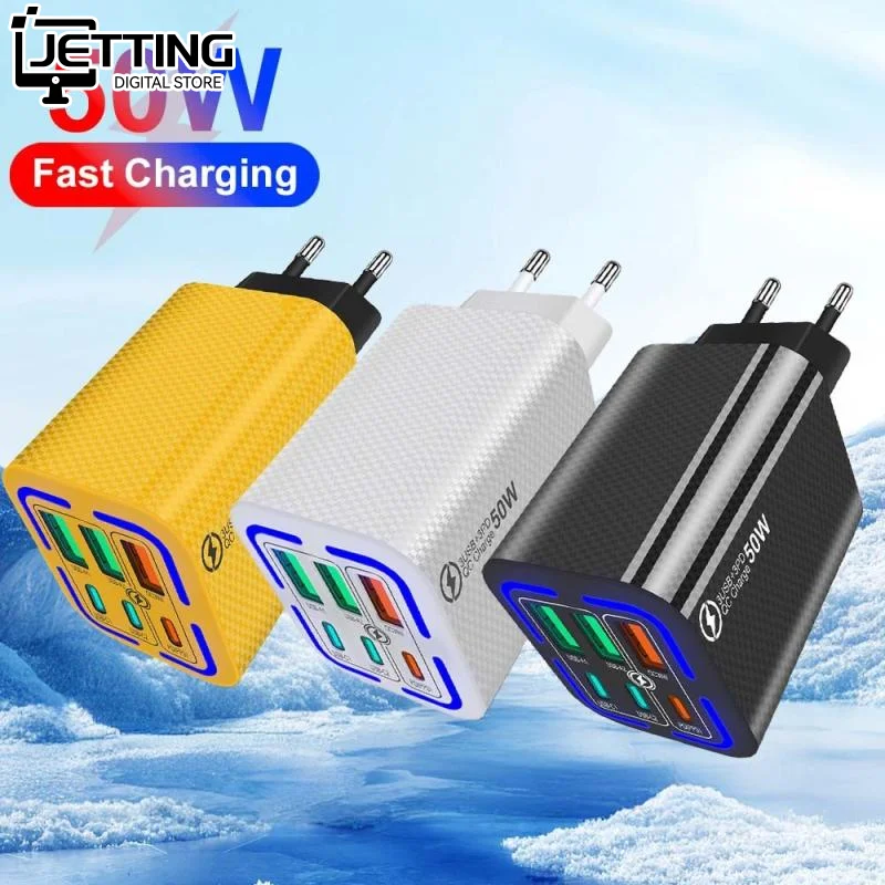 50W 6 Ports Fast Ch… - image