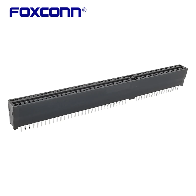 Foxconn EDGE CARD ISA Connector Bayonet Slot Black 98PIN Spacing 2.54MM Pitch