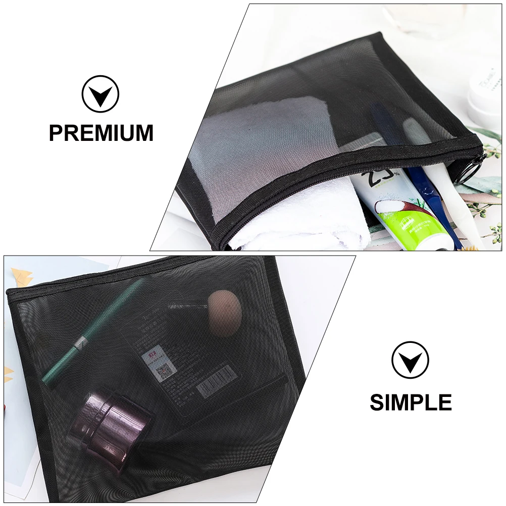 

5Pcs Organizer Bags Mesh Makeup Storage Pouches Large Capacity Portable Travel Toiletry Organizer Bag
