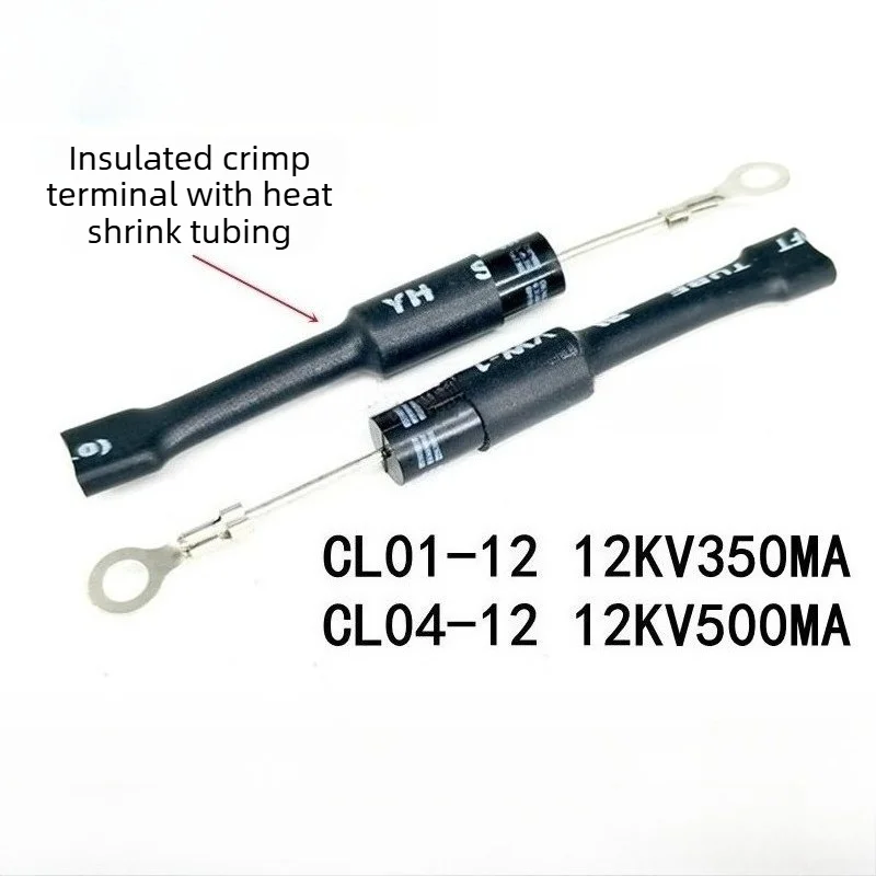 15pcs Microwave Oven High Voltage Diode CL01-12 CL04-12 12KV 500mA 350mA with Terminal Heat Shrink Tube for Magnetron