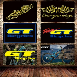 JimonFlag 90X150CM 3X5FT GT-BIKEs Bicycle Flag Polyester Digital Printing Bicycle Banner For Decoration