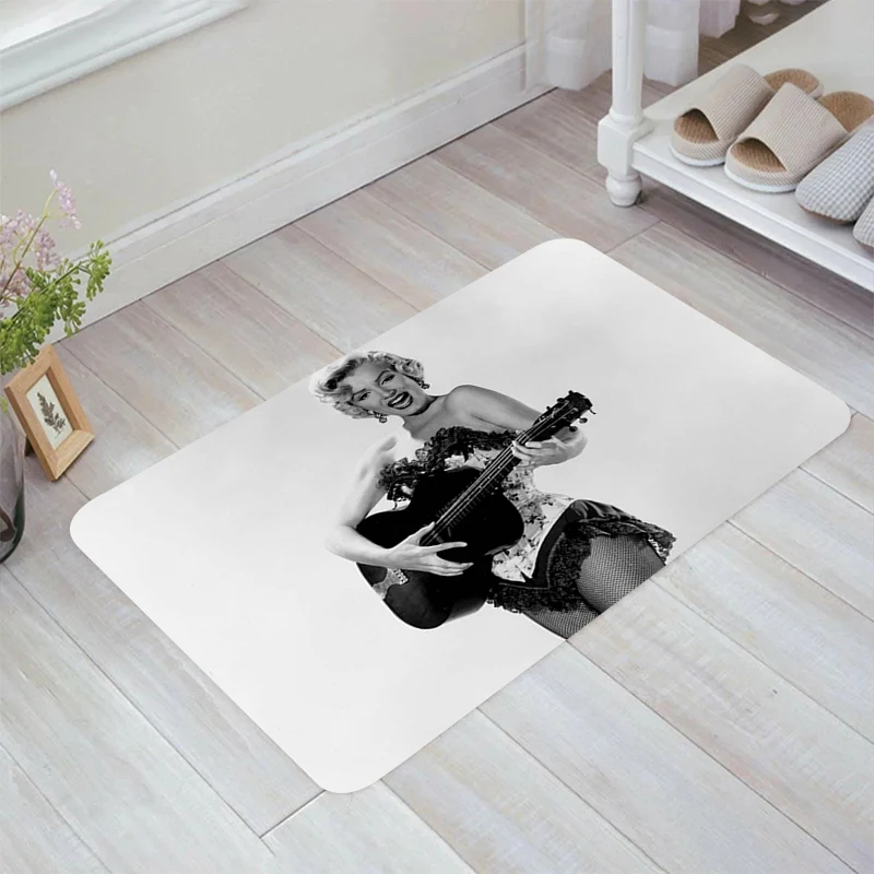 Famous Actress Marilyn Monroe Floor Mat Rugs Aesthetic Room Decoration Balcony Doormat Entrance Door Kitchen Carpet Home Carpets