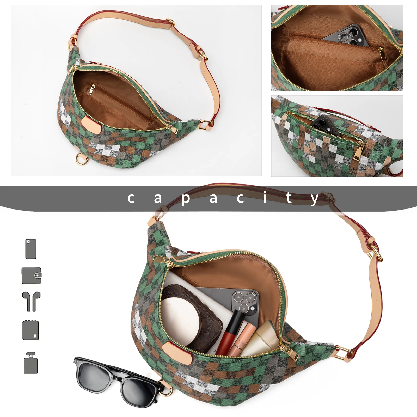 Designer Chest Bags for Women Crossbody Bag Sling Pack Sports Men Chest Pack Multifunction Waist Bags Short Riding Shoulder Bag