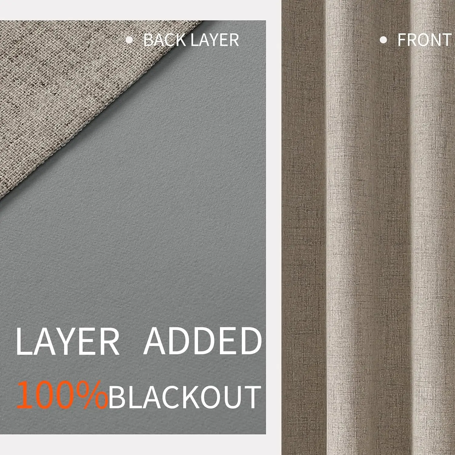 Textured Thermal Blackout Curtains 3
