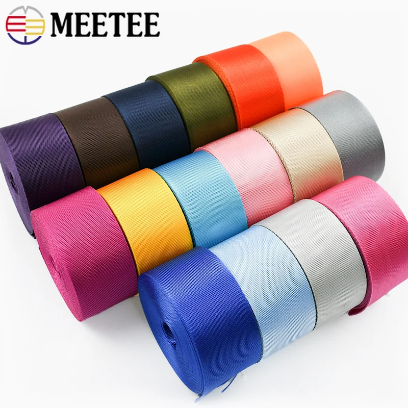 5M 20-50mm Nylon-Gurtband für Rucksackgurte, Umhängegurte, Sitzgurte, Haustierhalsbänder, Schrägband, Kleidung, Handwerk und Nähzubehör