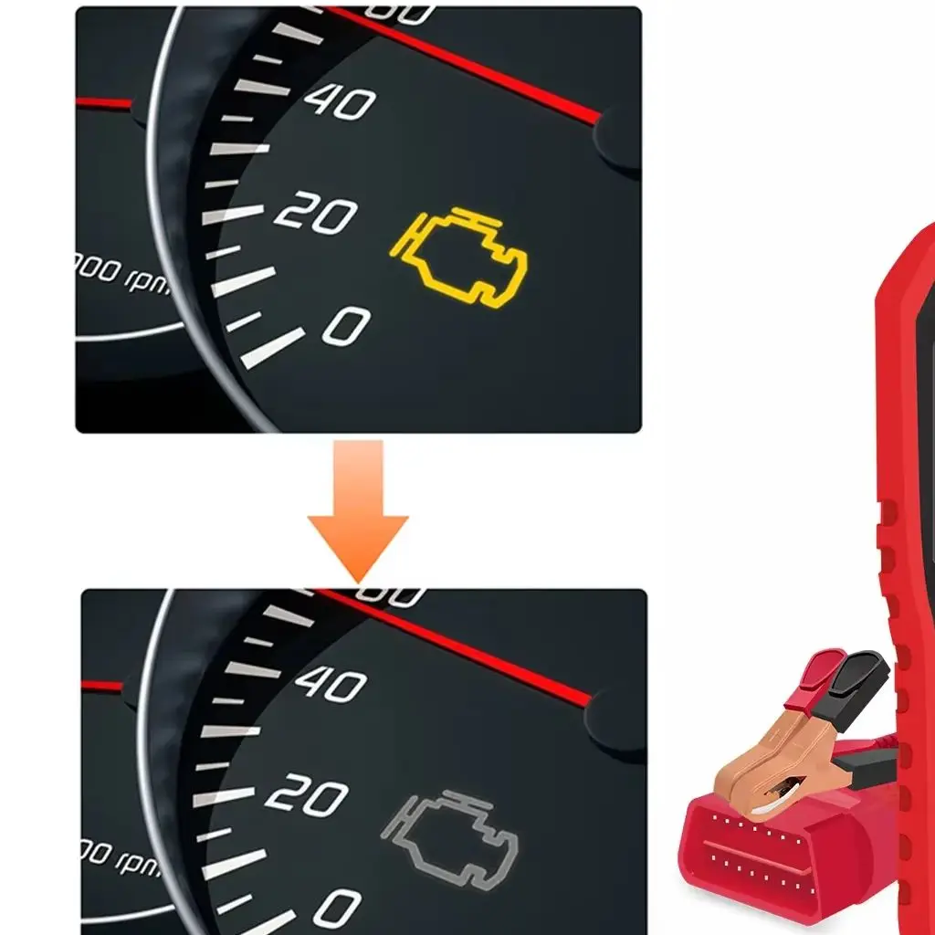 KOWWEI STABLE Universal  KW880 Car Battery Match Car OBDII Diagnostic Fault Scanner & Battery Tester for 6V-12V Motorcycle Ba