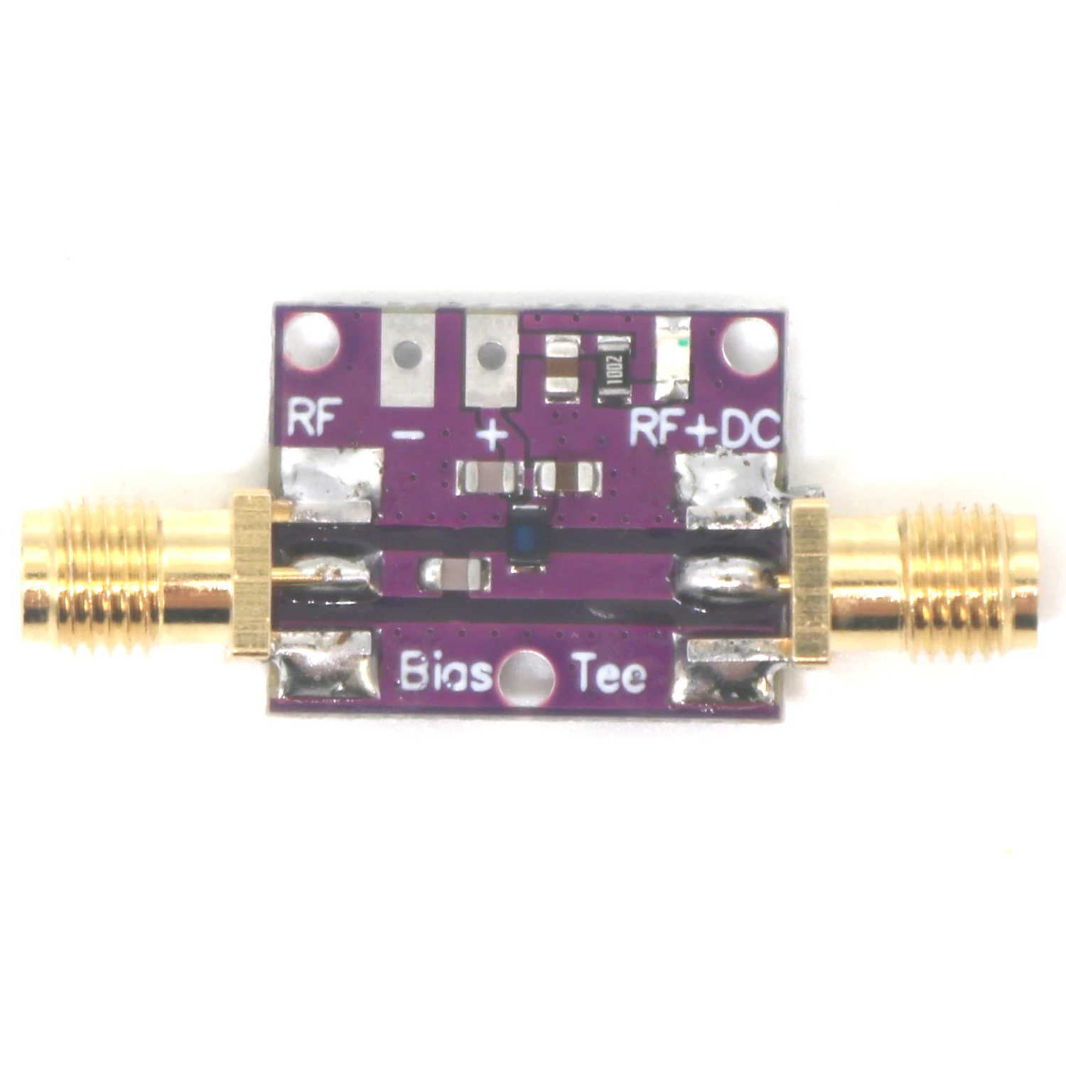 DykbRadio Bias Tee 10MHz -6GHz RF Biaser DC blocker Coaxial feed SAM for HAM radio RTL SDR LNA Low Noise Wideband Amplifier