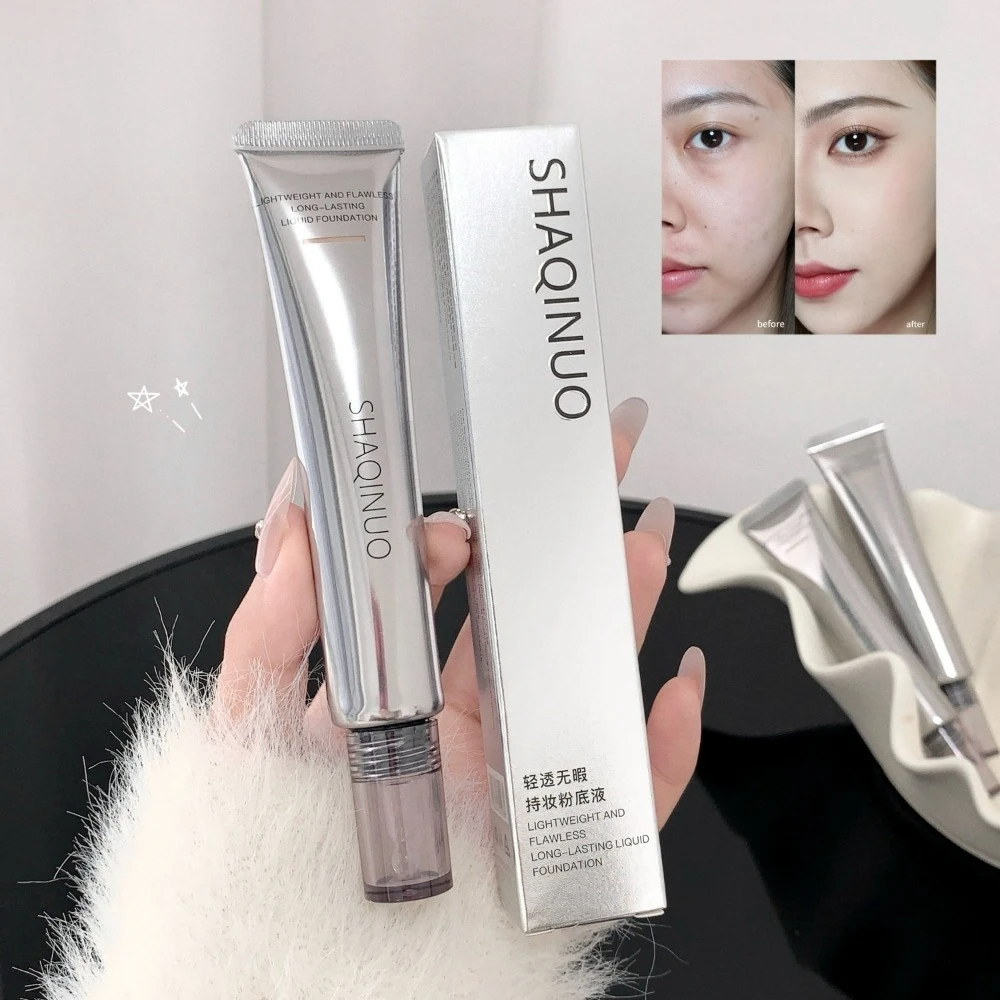 Natural Finish Foundation Primer Lightweight Water Based Flawless Coverage Long Lasting Pore Blurring Makeup Daily Use Essential