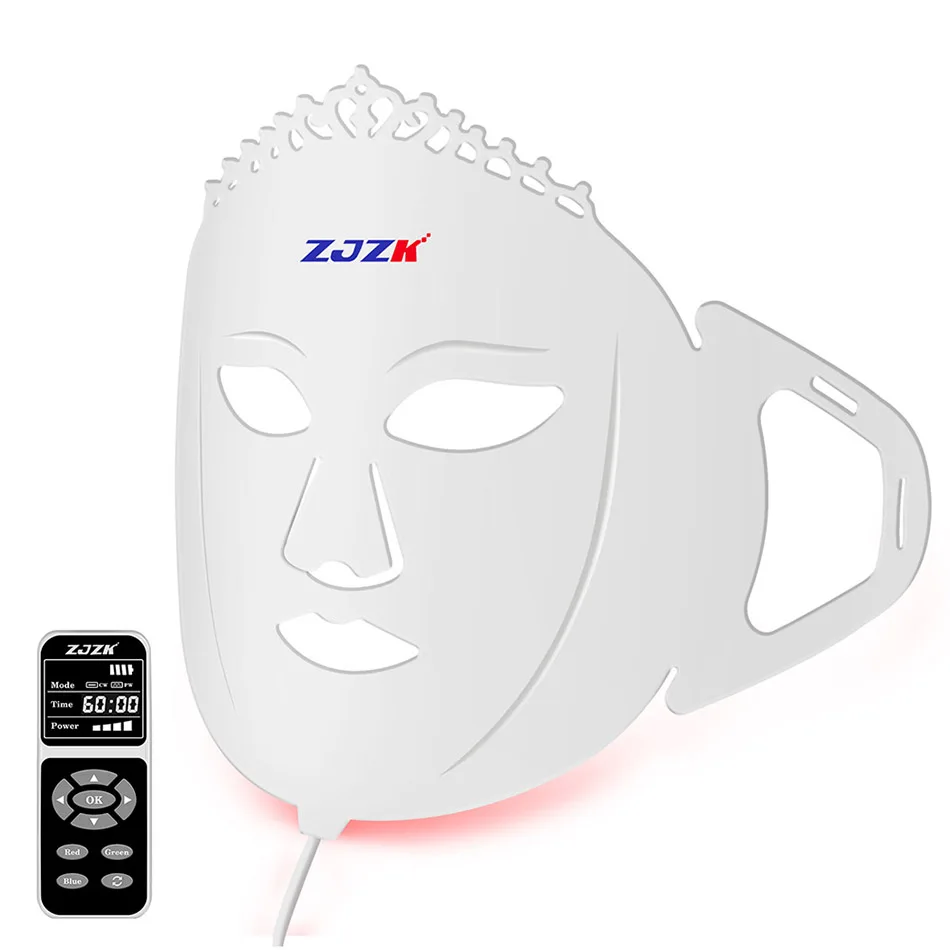 Skin Care Devices Professional Aesthetic Led Mask Photon Light Therapy 7 Colors  for Anti-Acne Wrinkle Removal Rejuvenation