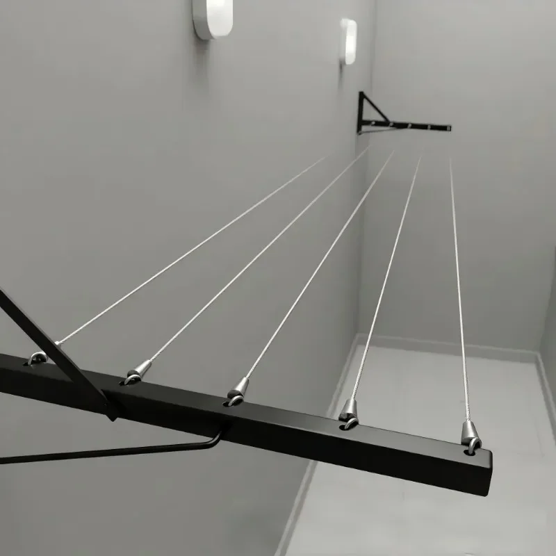 Wall Mounted Drying Rack Can Support Up To 110 Kilograms and Can Be Folded To Effectively Utilize Space for Drying More Clothes