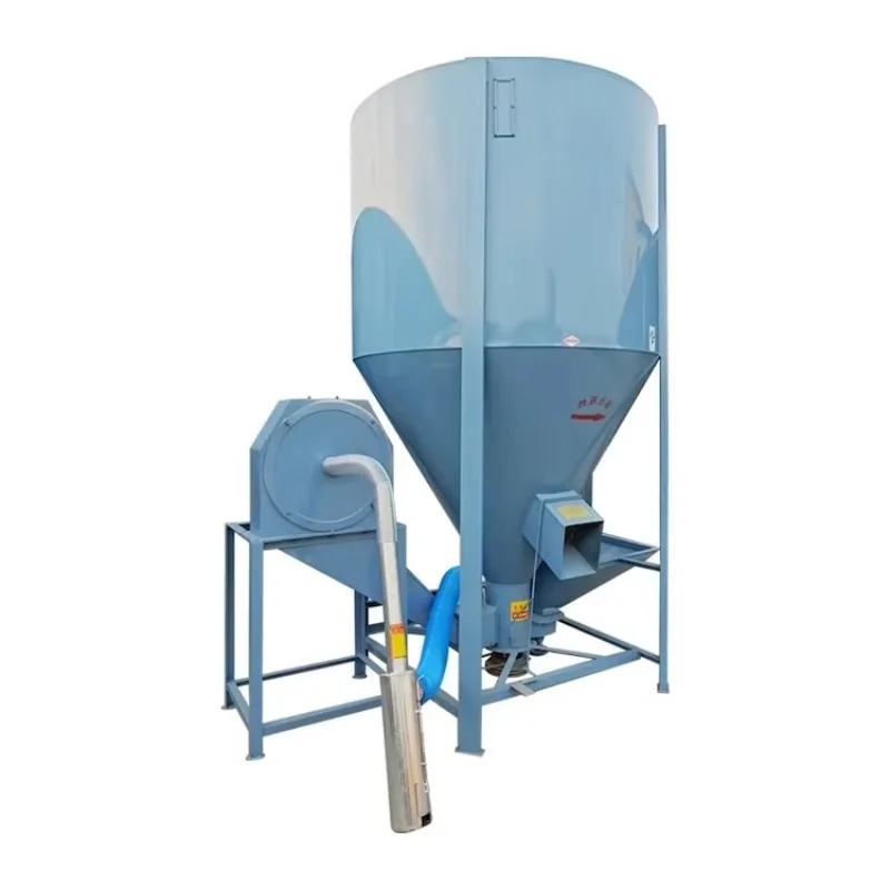 

【Best-selling】Vertical 1000kg Poultry Feed Hammer Rice Mills Mixer Machine Dust Free Feed Crusher Grinding Mixing Machine for An