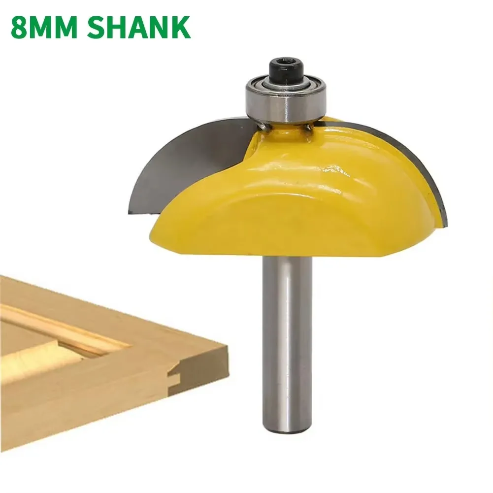

1 шт., 8 мм, фреза с хвостовиком, резьба по дереву, приподнятая панель, набор фрез для двери шкафа, деревообрабатывающий резак, карбидная бита, дверной нож